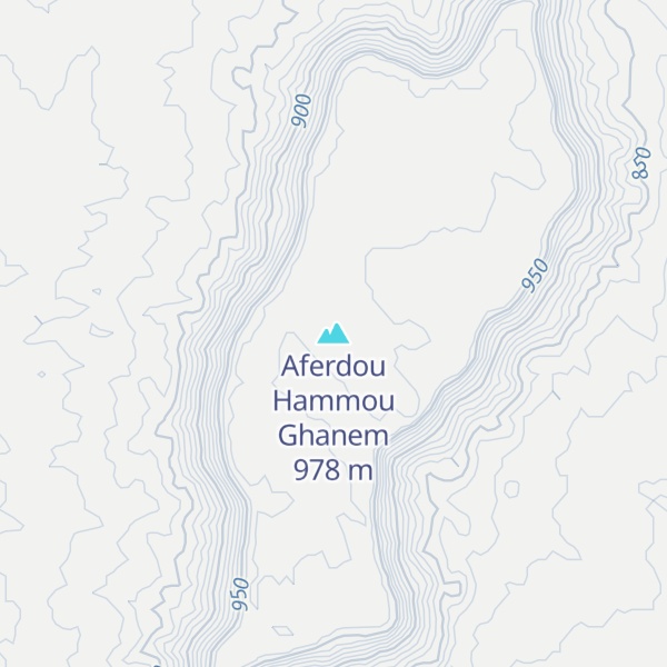 Map of Aferdou Hammou Ghanem