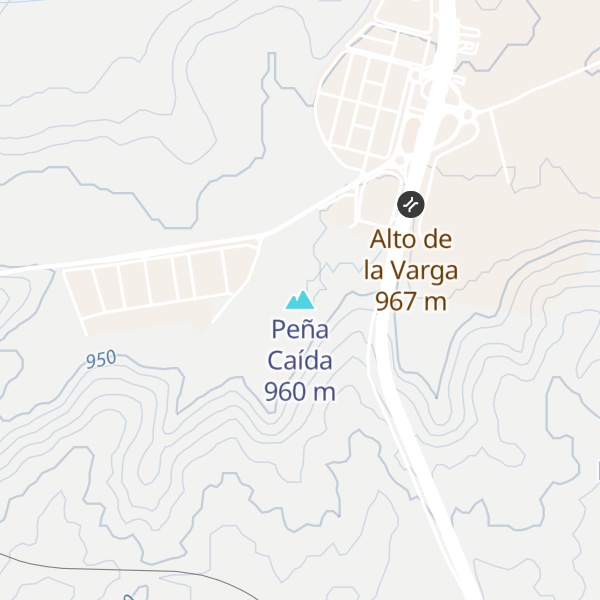 Map of Peña Caída