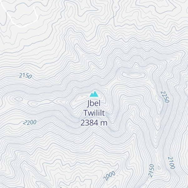 Map of Jbel Twililt
