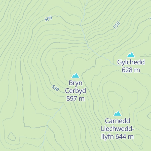 Map of Bryn Cerbyd