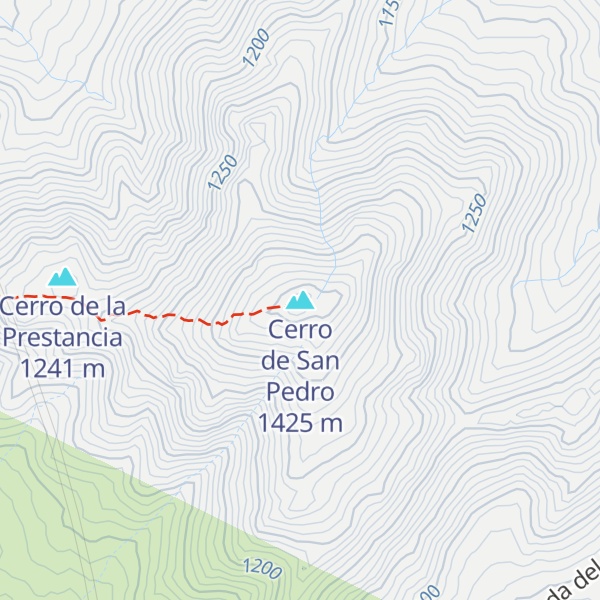 Map of Cerro de San Pedro