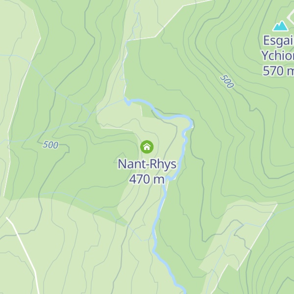 Map of Nant-Rhys