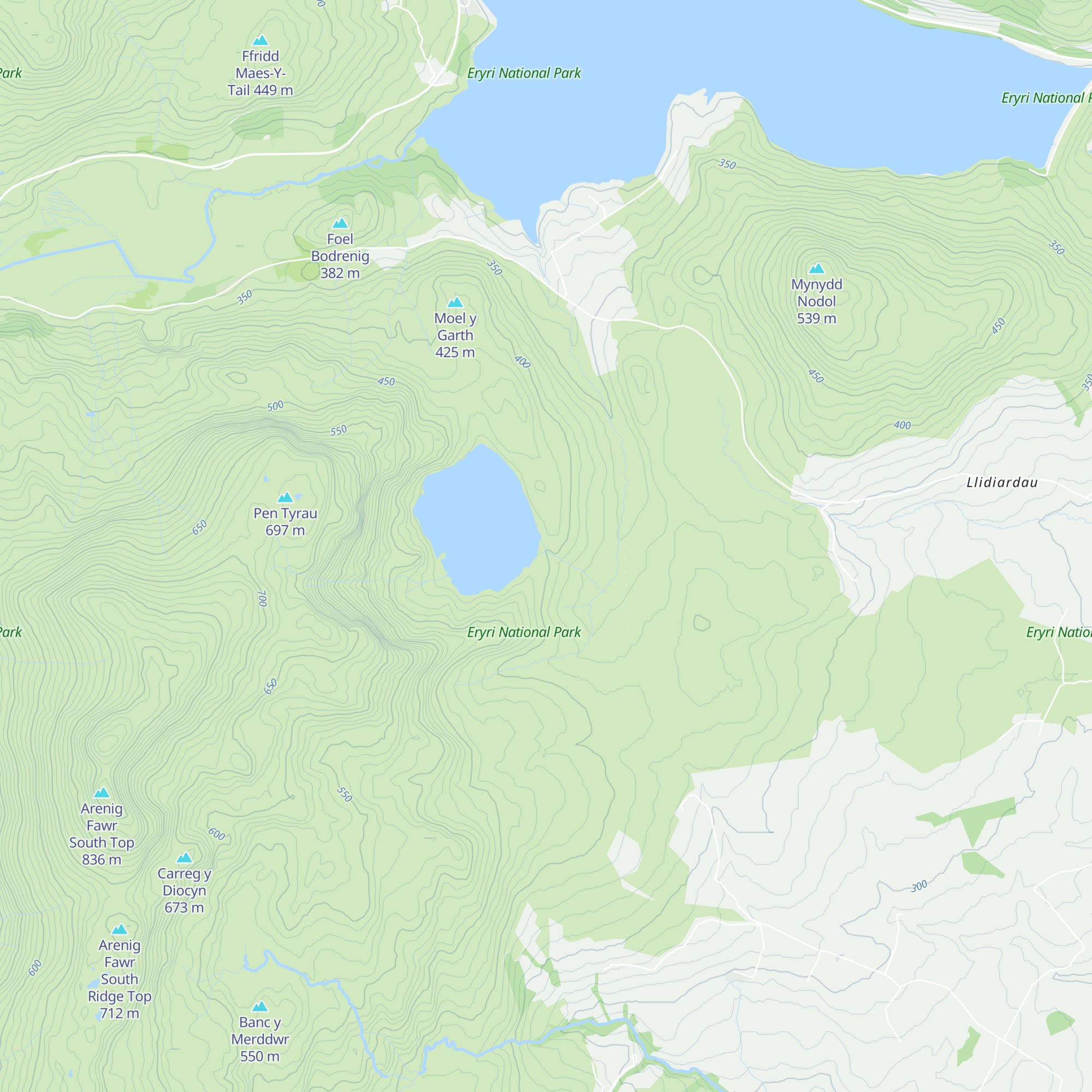 Arenig Fawr map