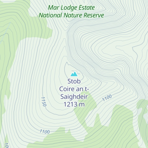 Map of Stob Coire an t-Saighdeir