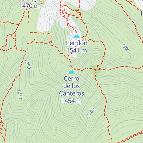 Map of Cerro de los Canteros