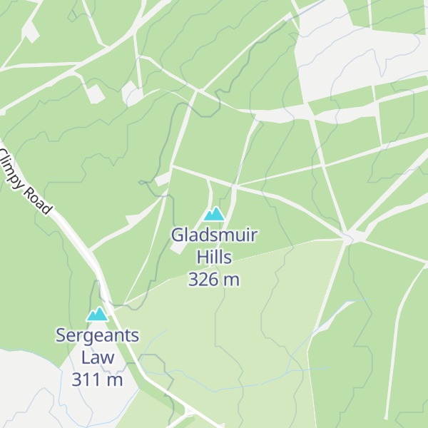 Map of Gladsmuir Hills