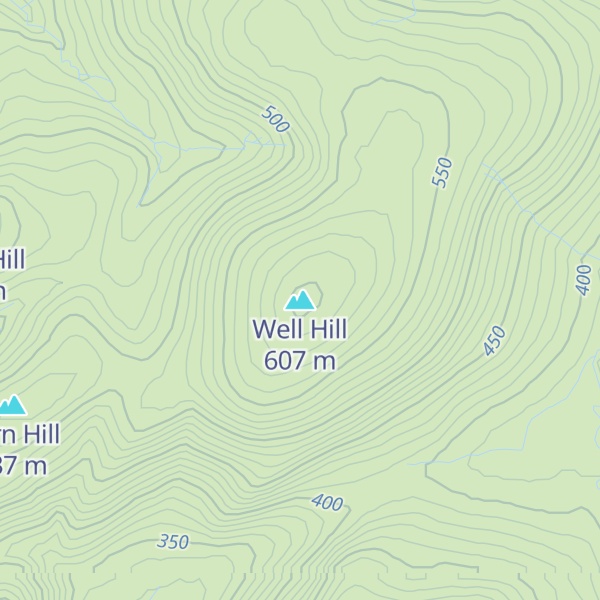 Map of Well Hill
