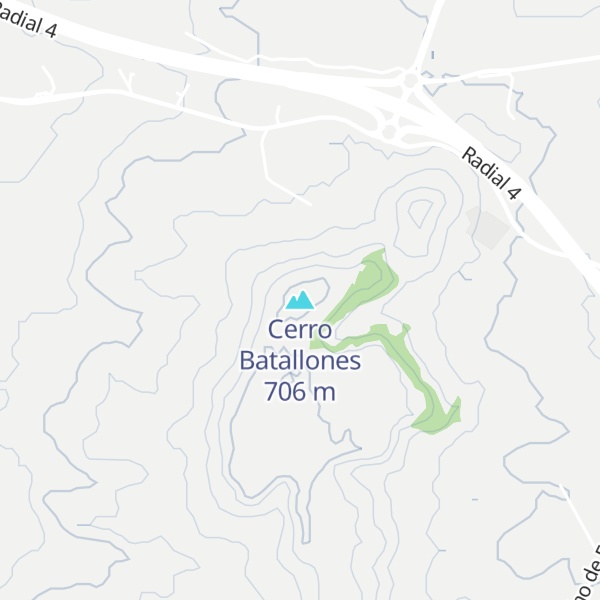 Map of Cerro Batallones