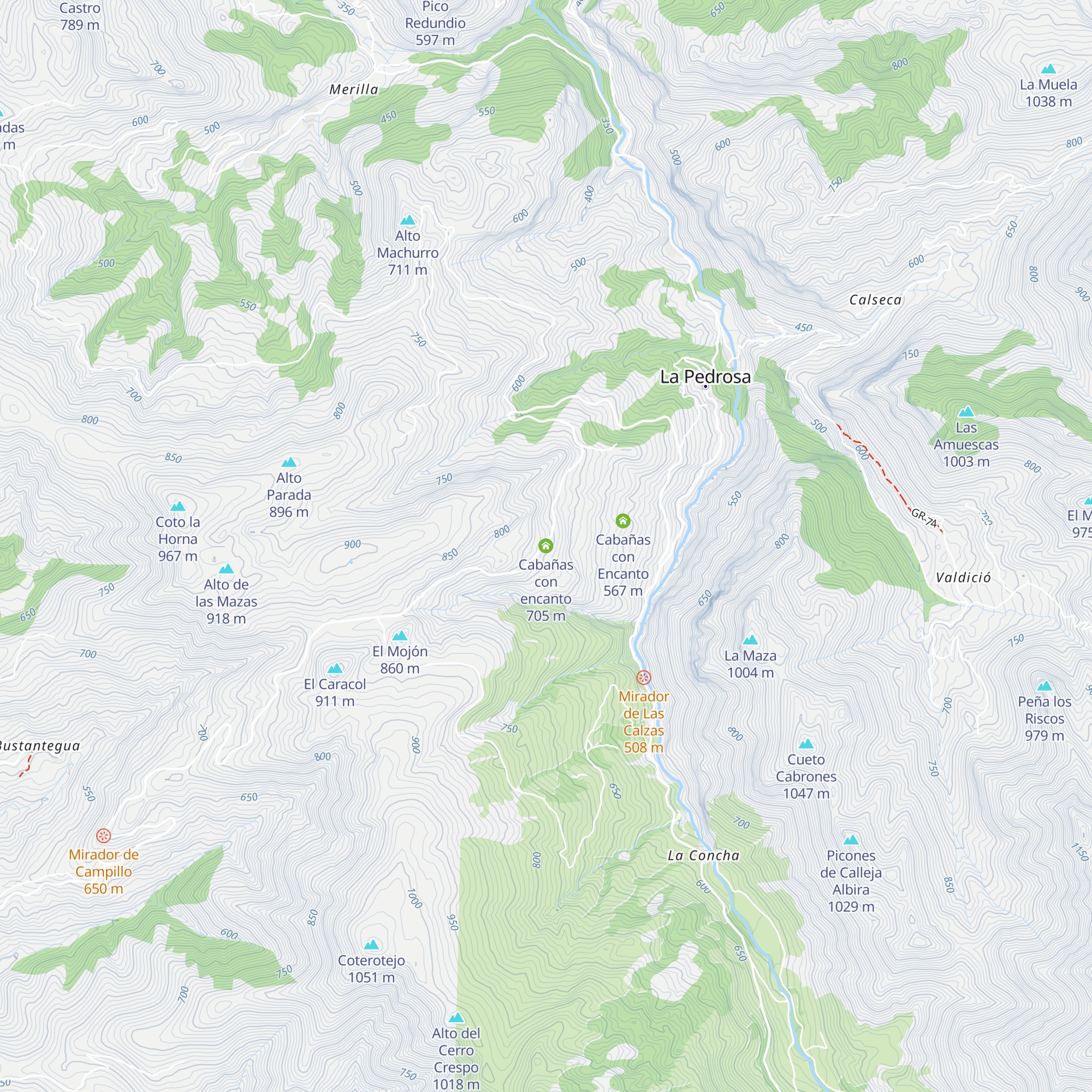 Cabañas con encanto map