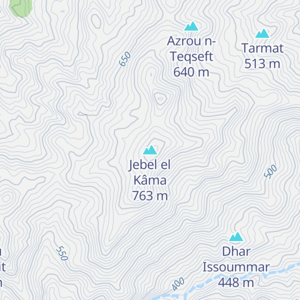Map of Jebel el Kâma