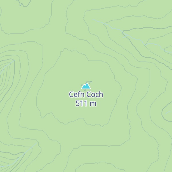 Map of Cefn Coch