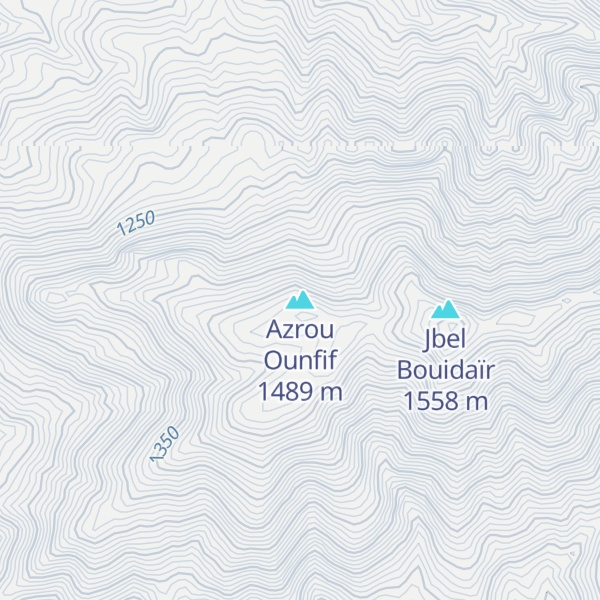Map of Azrou Ounfif
