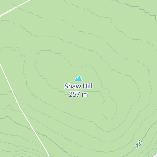 Map of Shaw Hill
