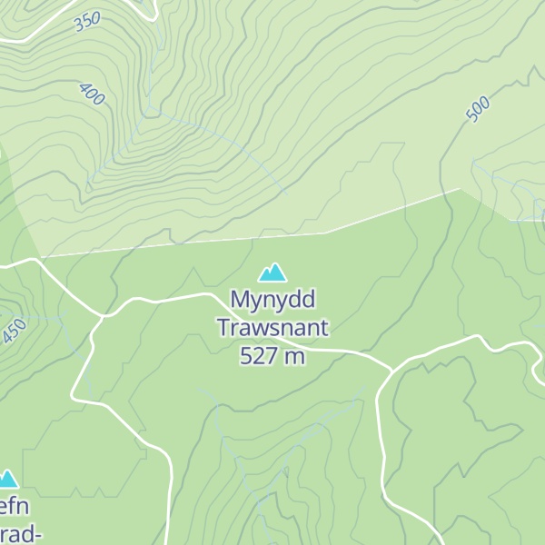 Map of Mynydd Trawsnant