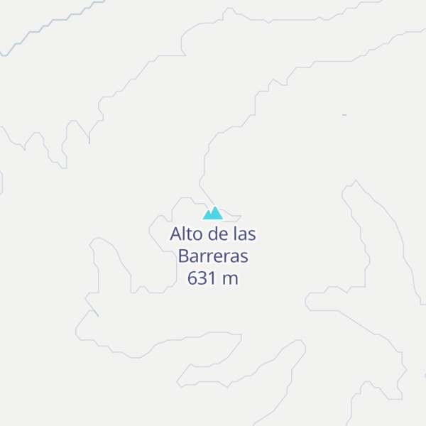 Map of Alto de las Barreras