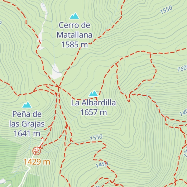Map of La Albardilla