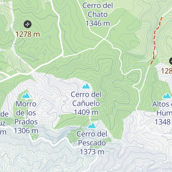 Map of Cerro del Cañuelo
