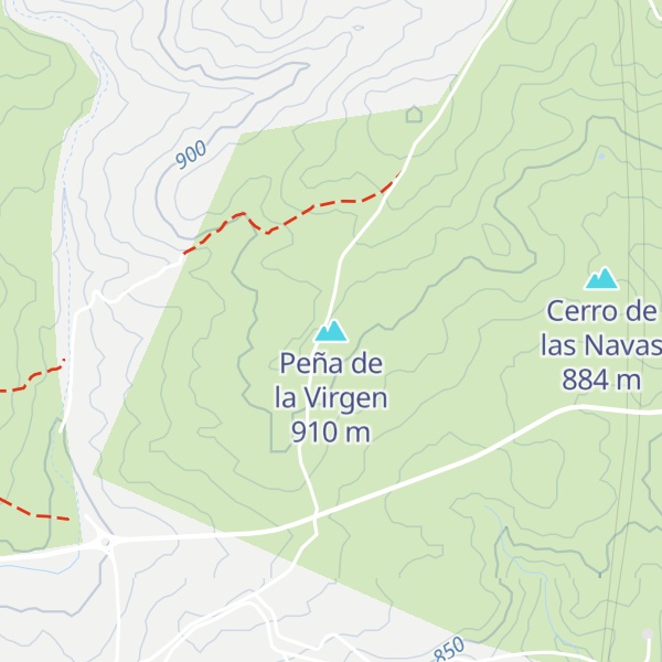Map of Peña de la Virgen