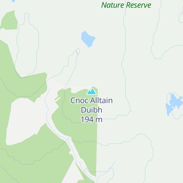 Map of Cnoc Alltain Duibh