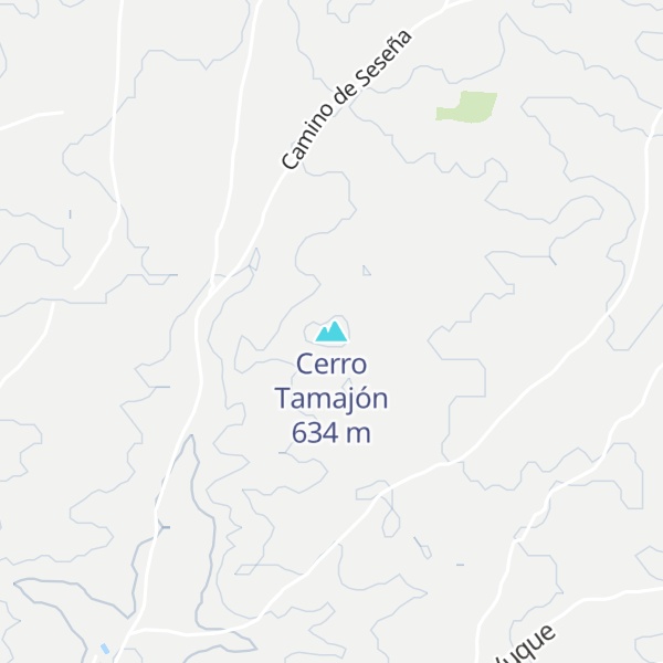 Map of Cerro Tamajón