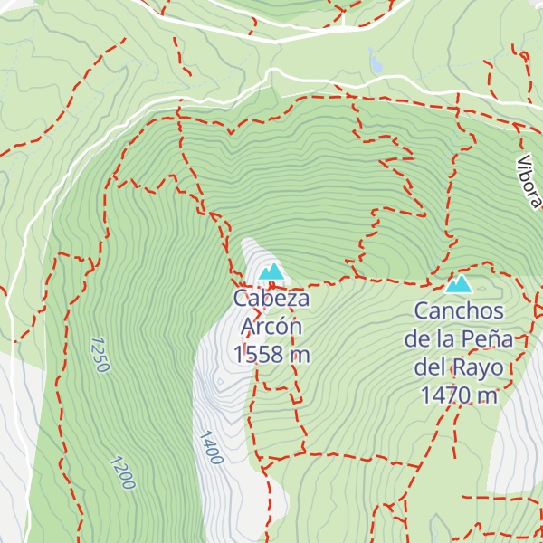 Map of Cabeza Arcón