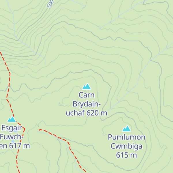 Map of Carn Brydain-uchaf
