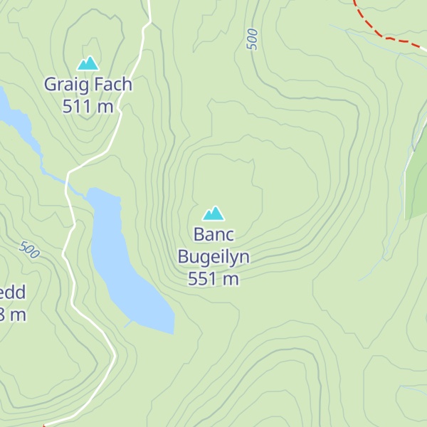 Map of Banc Bugeilyn