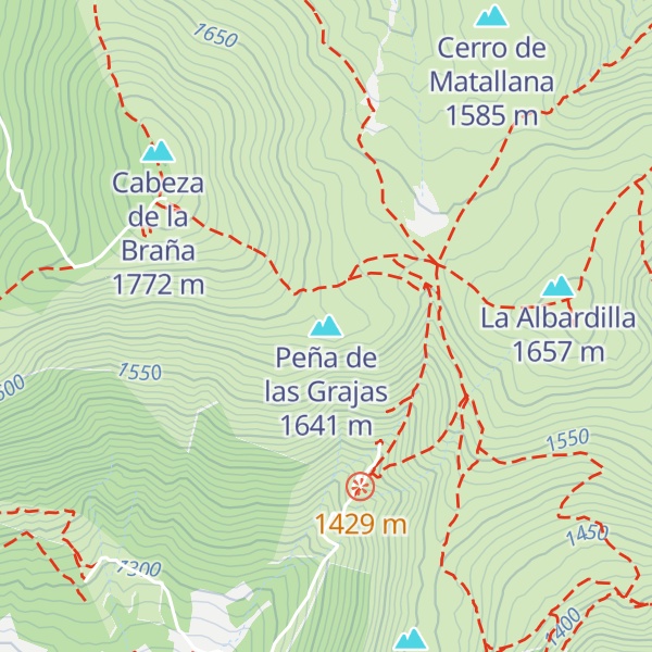 Map of Peña de las Grajas