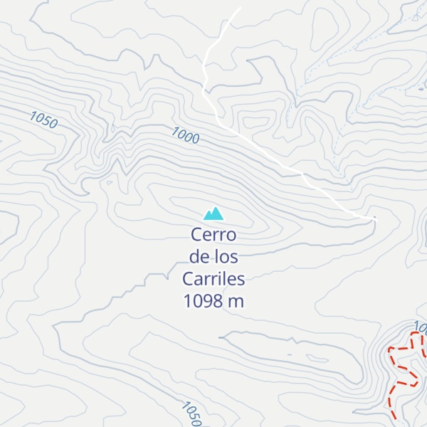 Map of Cerro de los Carriles