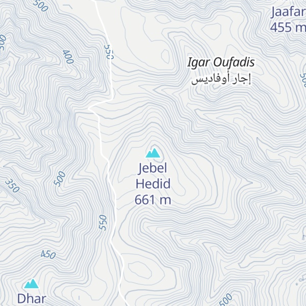 Map of Jebel Hedid