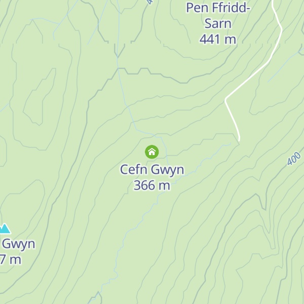 Map of Cefn Gwyn