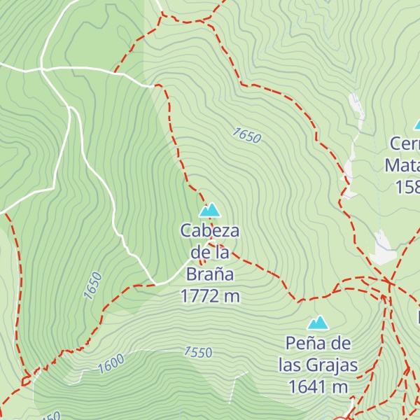 Map of Cabeza de la Braña