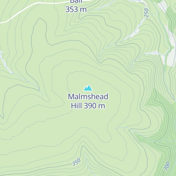 Map of Malmshead Hill
