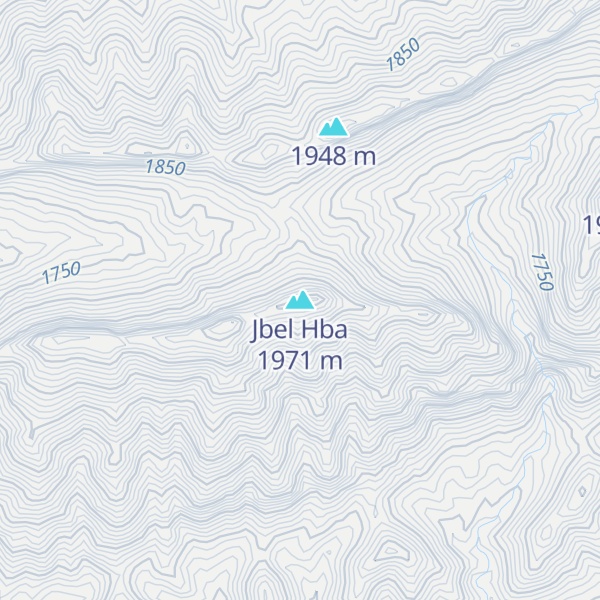 Map of Jbel Hba