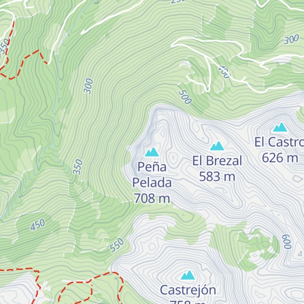 Map of Peña Pelada