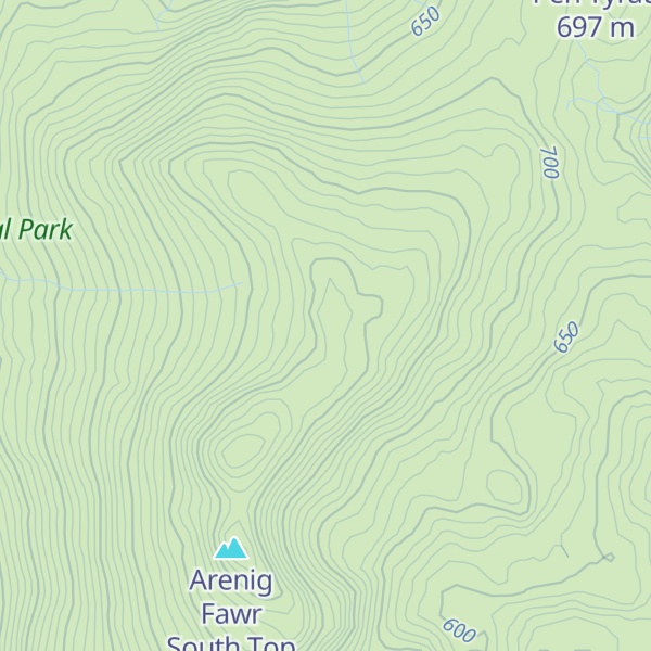 Map of Moel Llechwedd
