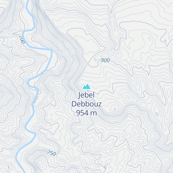 Map of Jebel Debbouz