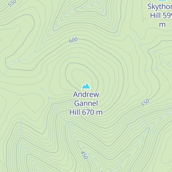 Map of Andrew Gannel Hill