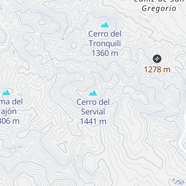 Map of Cerro del Servial
