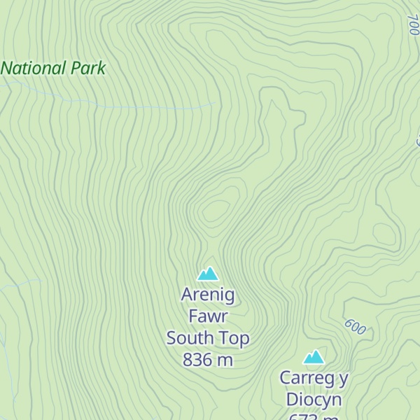 Map of Arenig Fawr
