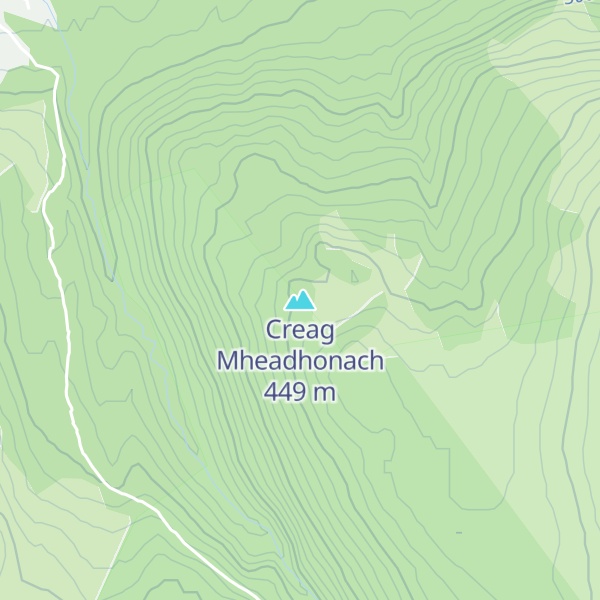 Map of Creag Mheadhonach
