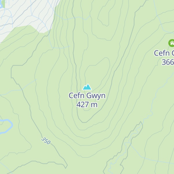 Map of Cefn Gwyn