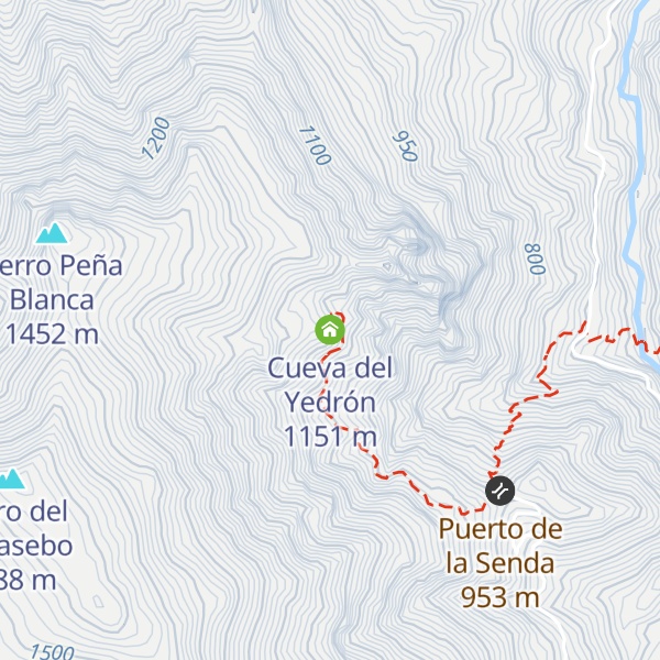 Map of Cueva del Yedrón