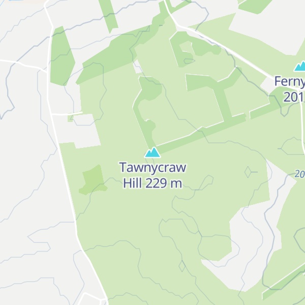 Map of Tawnycraw Hill
