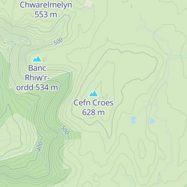 Map of Cefn Croes