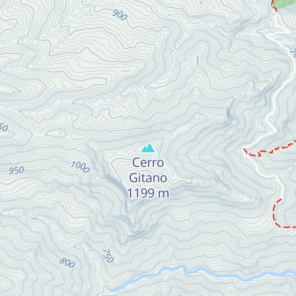 Map of Cerro Gitano
