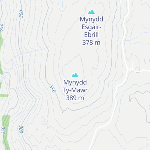 Map of Mynydd Ty-Mawr