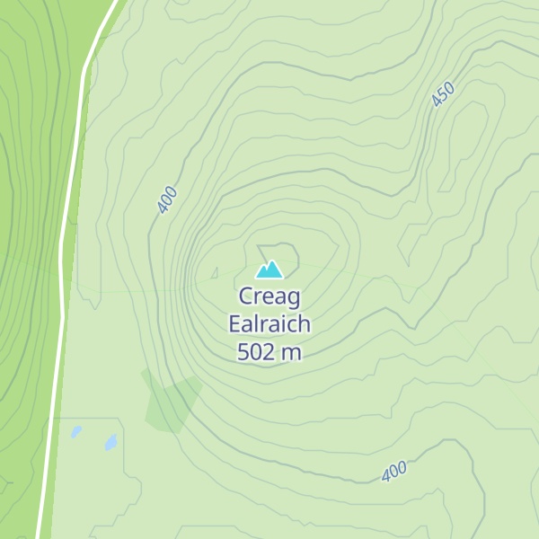Map of Creag Ealraich