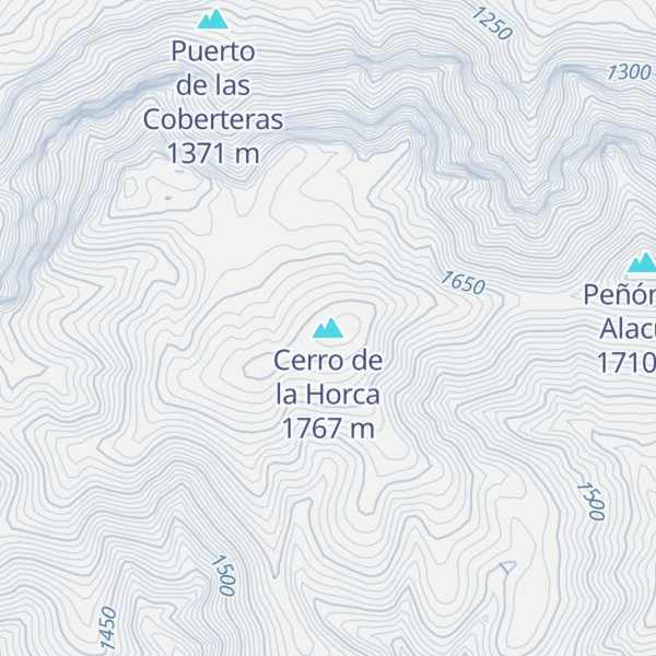 Map of Cerro de la Horca