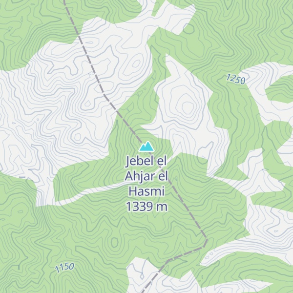 Map of Jebel el Ahjar el Hasmi